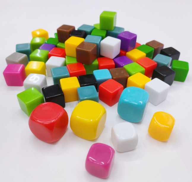 Быстрая доставка: 6-стронние кубики d4 Dice d20 оптом 16 мм черный Сделай Сам акриловые пустой игра в кости на заказ для настольной игры