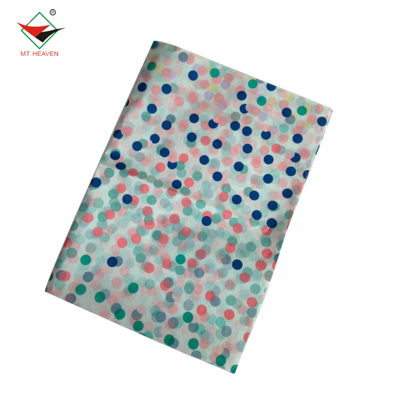 Compost pink Light fancy printing floral silk custom packaging tissue paper silk custom packaging tissue paper