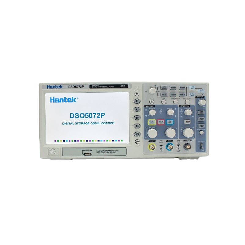 Цифровой осциллограф Hantek DSO5072P, 2 канала, 70 МГц, полоса пропускания 1 Гвыб/с, 40K, TFT сигнальная форма, WVGA USB, портативный осциллограф