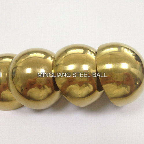 polished unpolished hollow brass half ball hemisphere