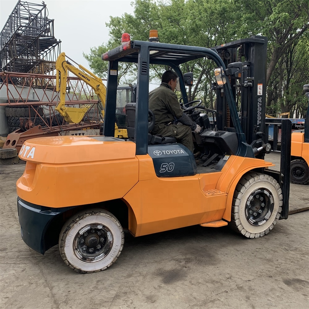 Дизельный вилочный погрузчик FD50 FD100 5 тонн 10 тонн TOYOTA Komatsu TCM дизельный б/у вилочный погрузчик 7FD50 Toyota по низкой цене