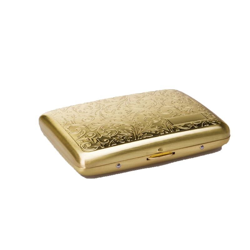 Factory sells Golden Color metal bling cigarette case/cigarette box/metal box