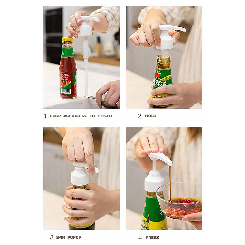 Пластмассовая бутылка для уличного соуса, вакуумный диспенсер для соуса высокой вязкости, насос для крема, 5 мл, 10 мл, 20 мл, 30 мл