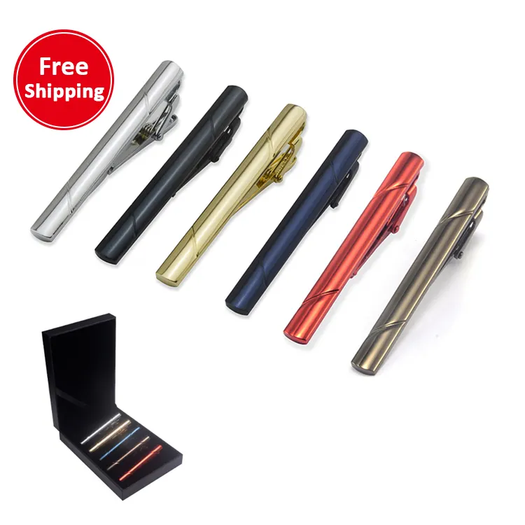Free shipping/dorp shipping Tie clip men's tie accessories simple silver color logo custom suit