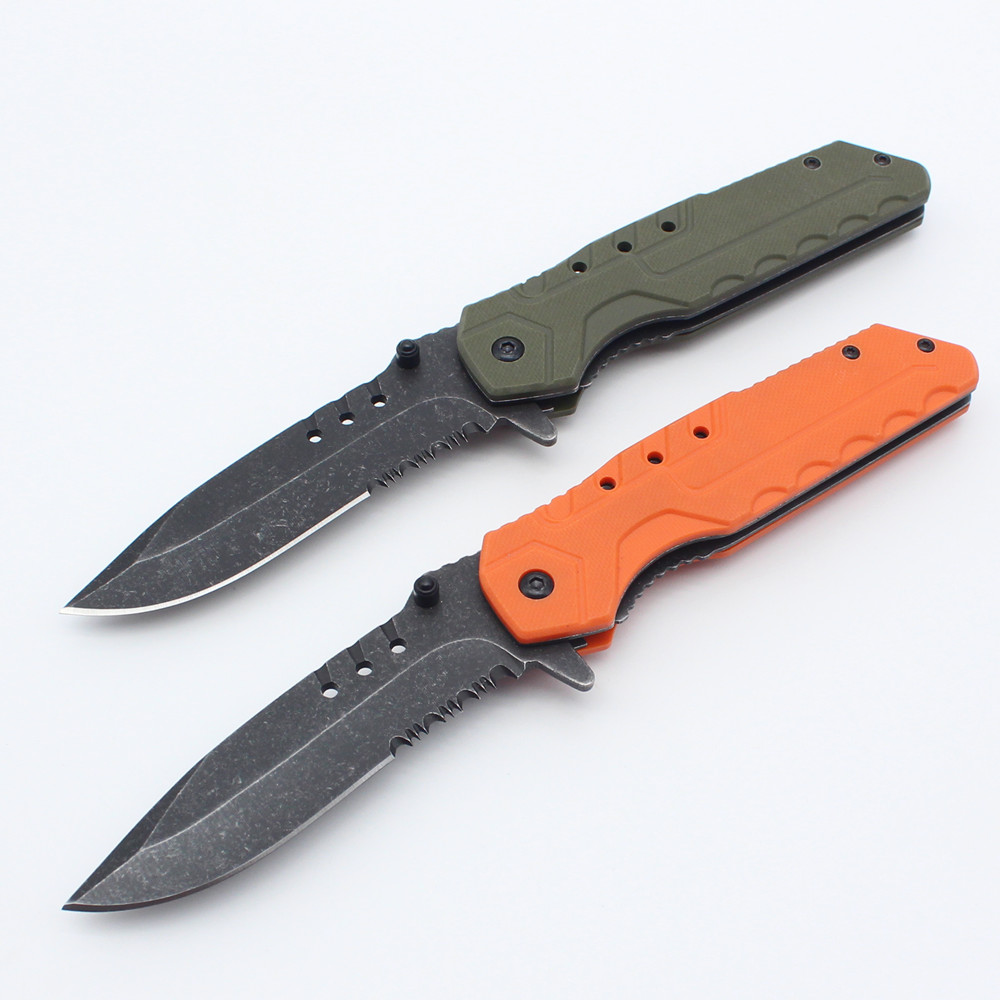 Складной тактический нож для выживания G10
