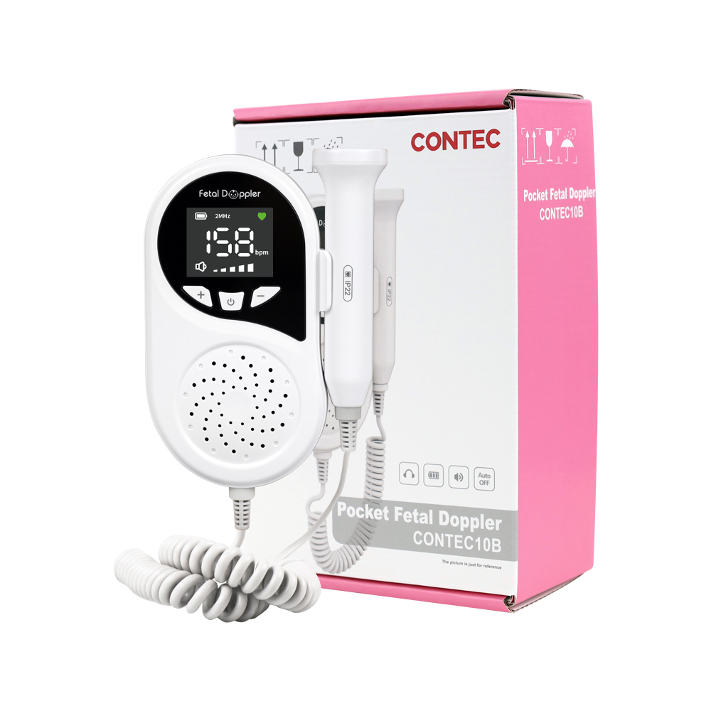 CONTEC10B LED ultrasound fetal doppler baby heartbeat detector