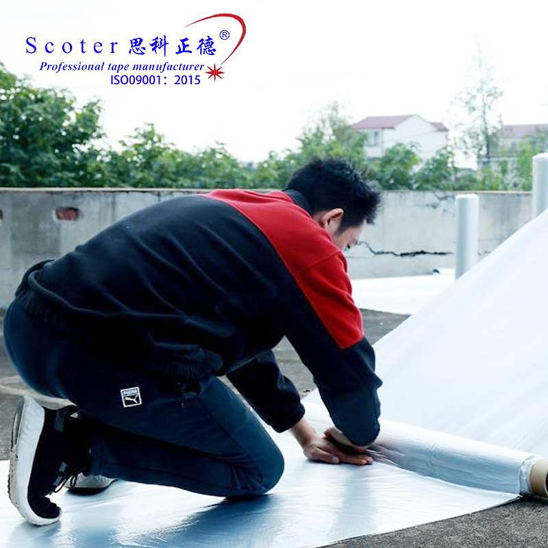 Customized Width Rv repair roof waterproof butyl tape white aluminum butyl rubber roofing waterproof tape for roof flashing