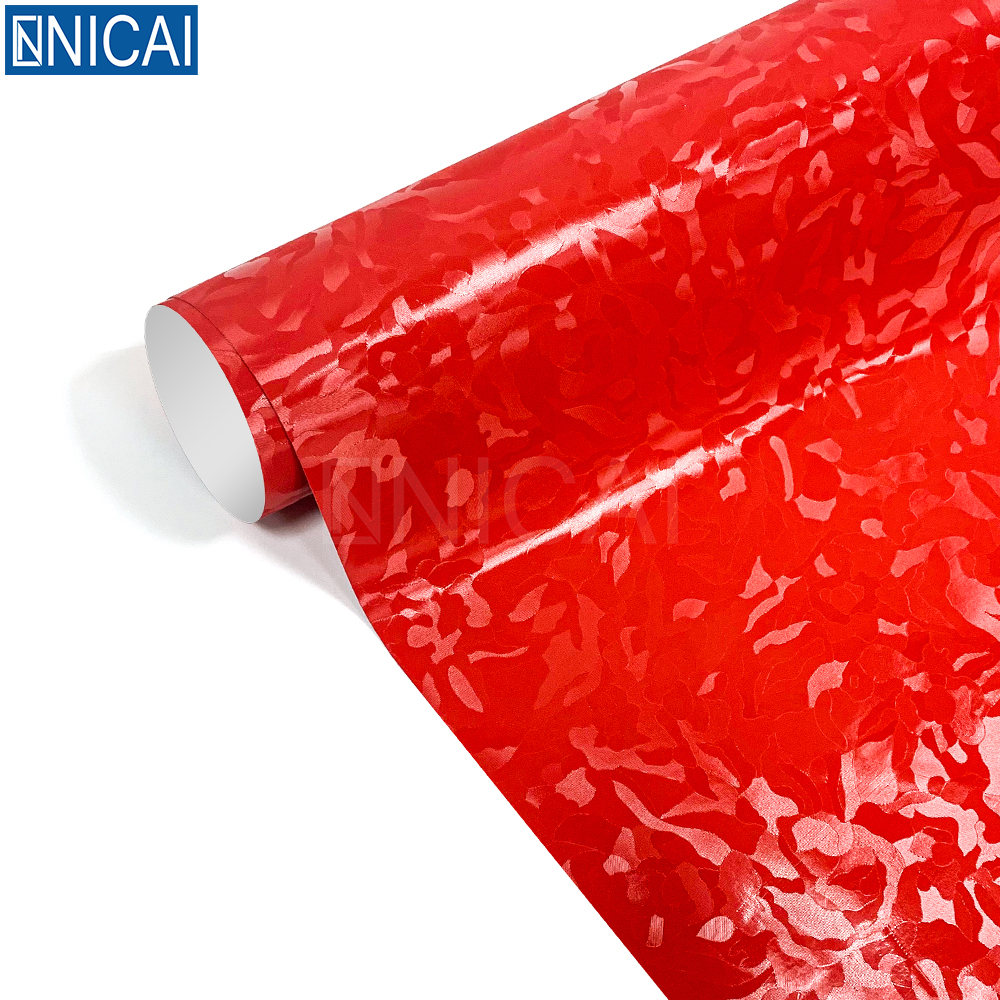 NICAI ODM 3d наклейка для теней для телефона красный цвет SH010 виниловая ПВХ индивидуальная пленка для автомобиля мобильного телефона обмотка пленка