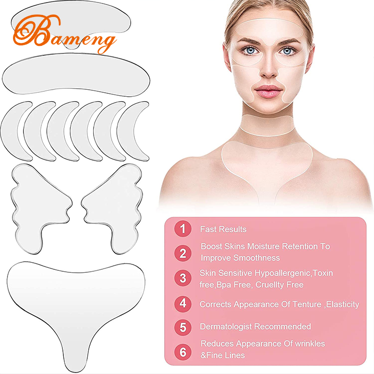 Medical Grade Silicone Breast Pad Anti-wrinkle Pad Silicone Facial Chest Patches