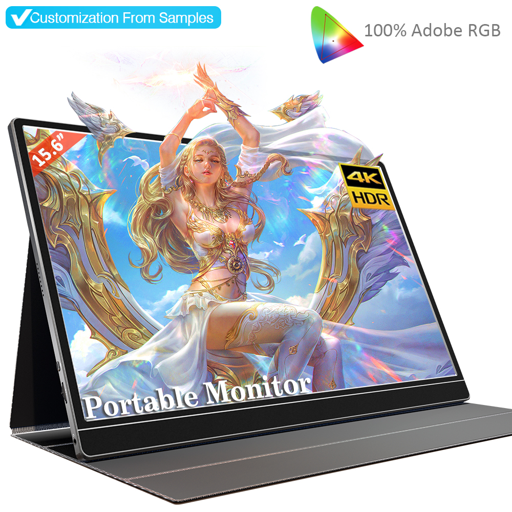 Игровой монитор Sibolan, 15,6 дюйма, 600 яркости, 100% цветов, 4k
