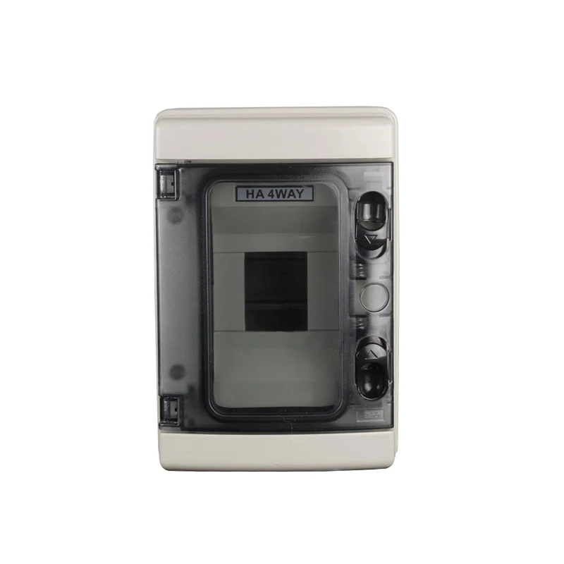 HA Series 4Way IP65 Waterproof and Dustproof Distribution Box MCB BOX ABS PC Material for Circuit Breakers Indoor on the Wall