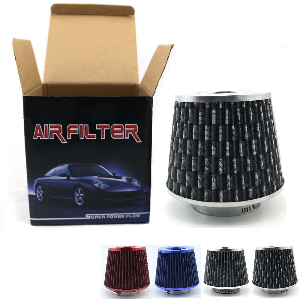 Performance High Flow 76MM cone air filter hepa for universal car