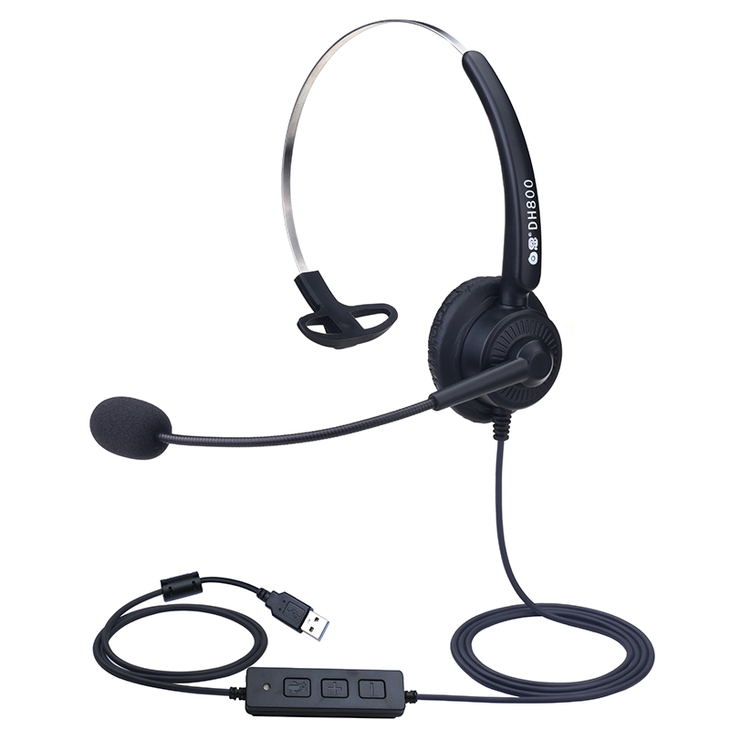 Dh800, гарнитура для оператора колл-центра, USB-гарнитура, подключаемый компьютер, использует чип голосовой карты службы поддержки клиентов