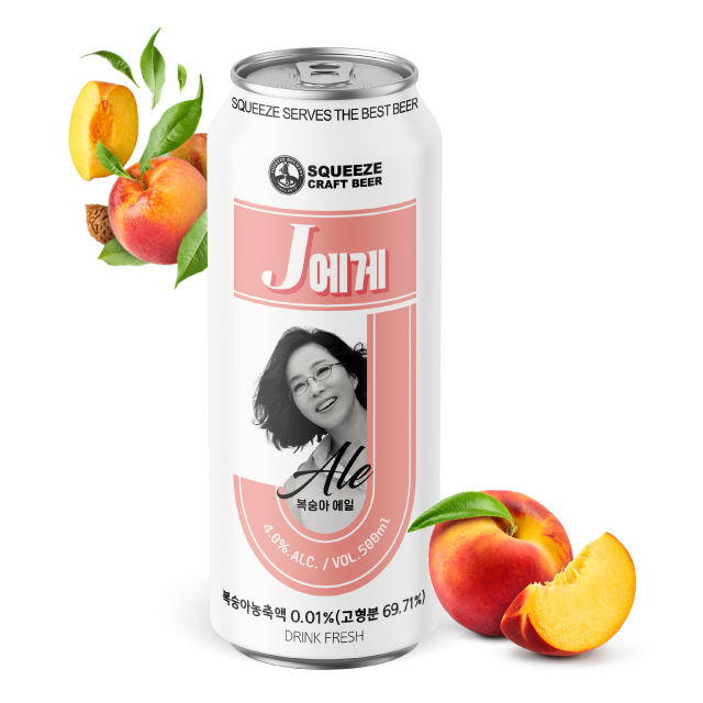 [Сжимаемое пиво] пиво Dear J Peach Ale корейское пиво ручная работа персиковые корейские спиртовые напитки Сделано в Корее