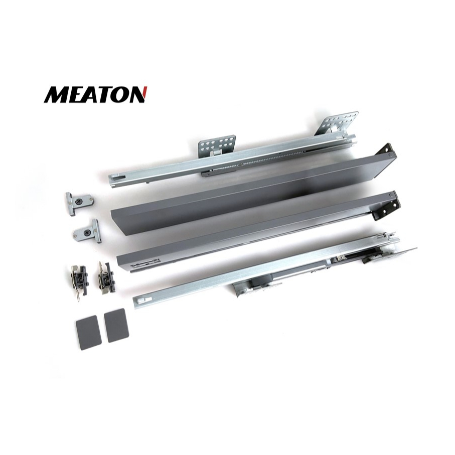 Тонкий ящик Meaton 148 мм, мягкая металлическая кухонная горка