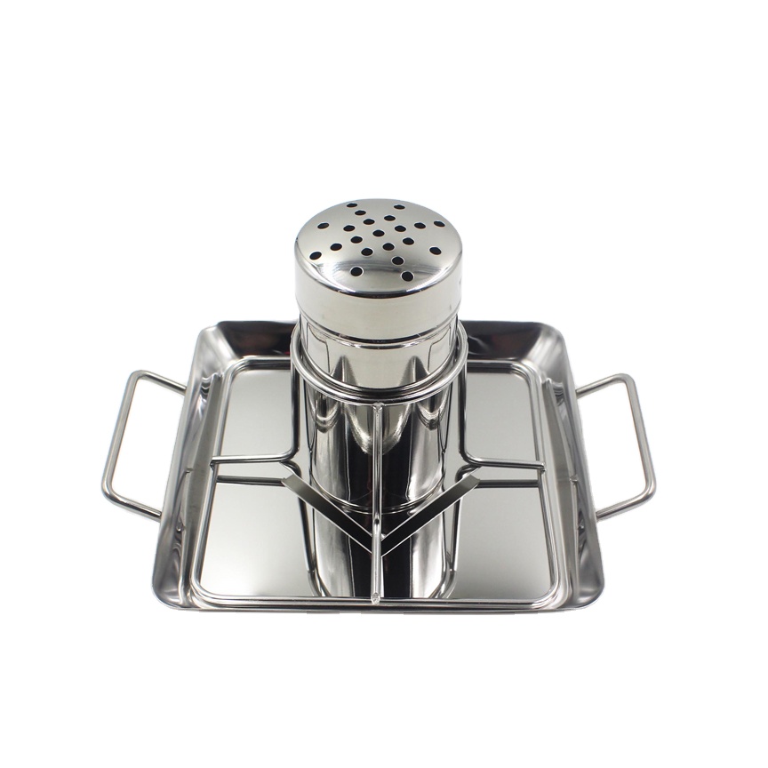 Stainless Steel Chicken Wing Rack Chicken Roaster Grill Aroma Vessel Drip Tray With Beer Can