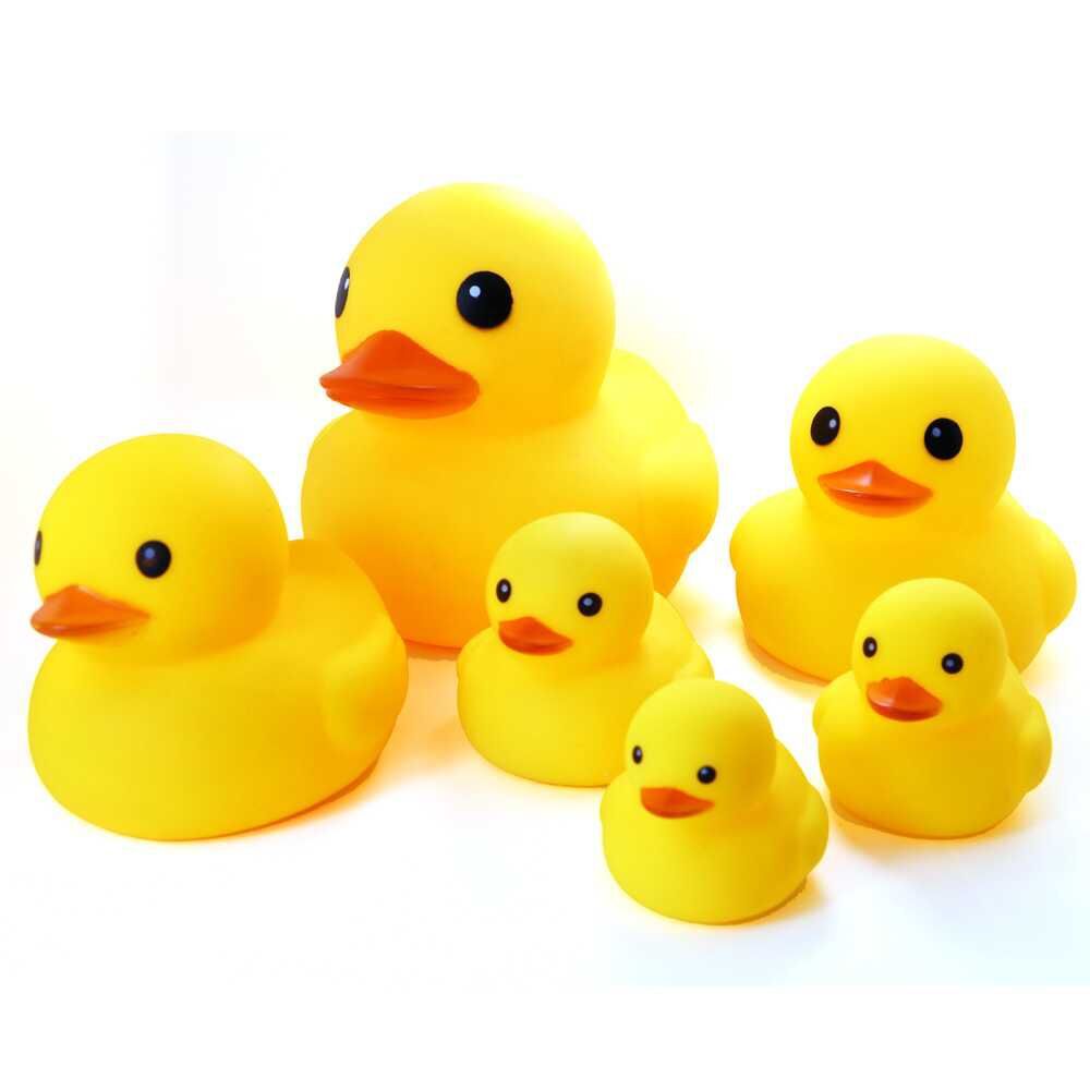 Wholesale Bulk Lot Baby Bath Water Duck Toy Sounds Tiny Mini Yellow Rubber Ducks with BB whistle