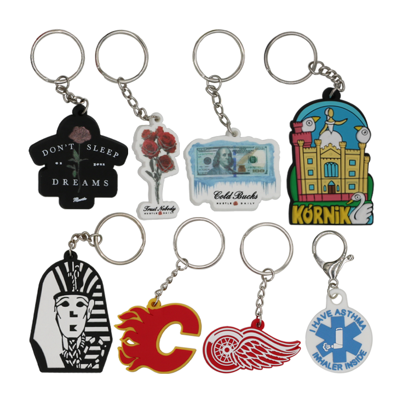 Custom Soft Flexible Brand Logo 3D PVC Key Chain Fashion Motorcycle Keychain Car Great Gift
