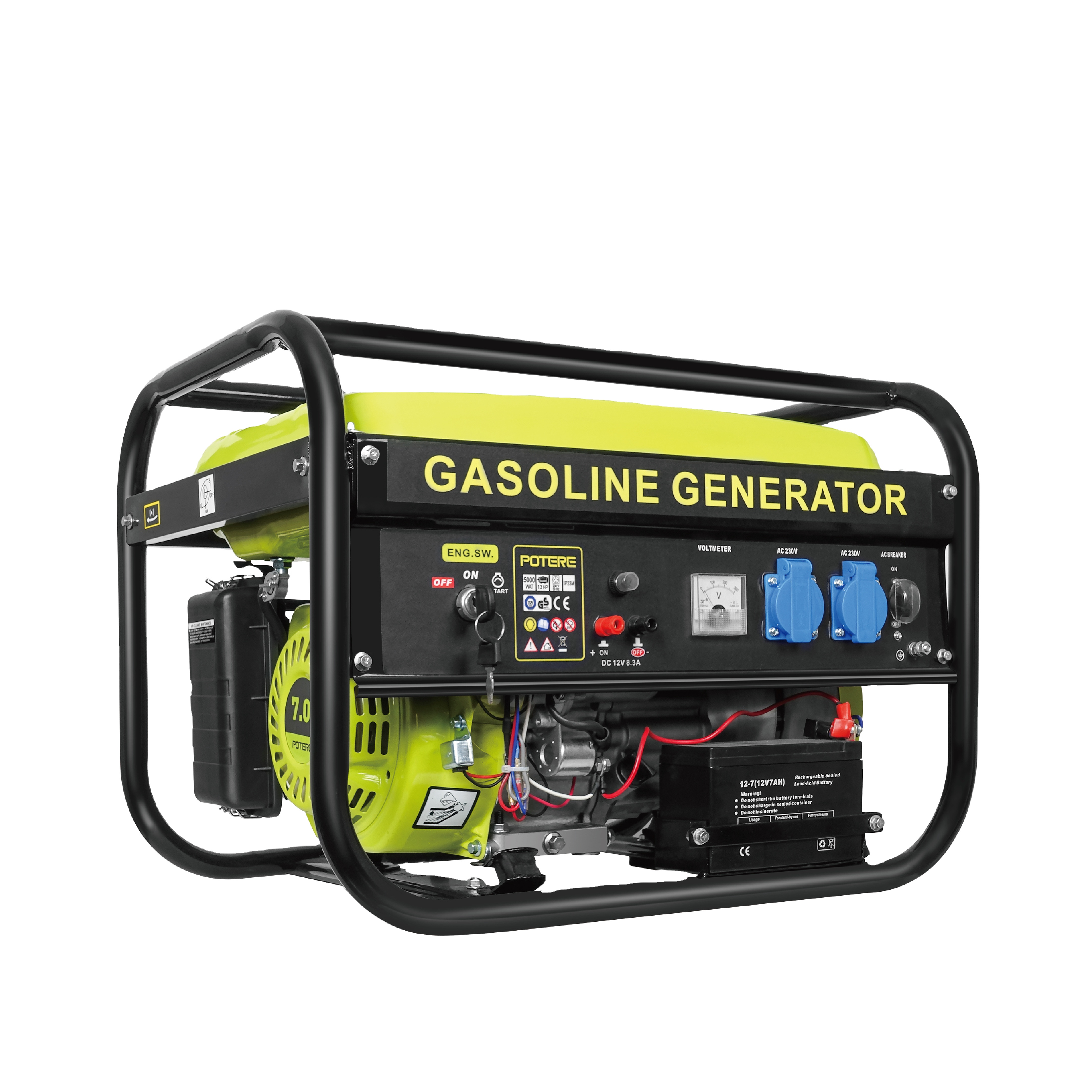 Silent Machinery Engines, Dinamo Gasoline Generator, Generator Motor для Home Use, 2,5 KW, 3KW
