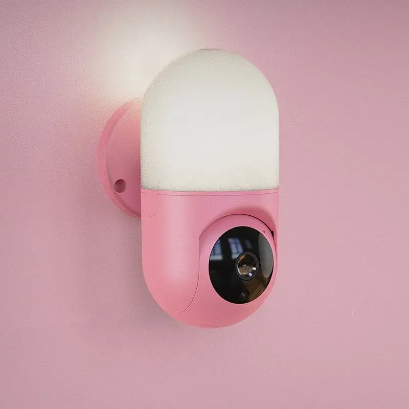 Full HD 1080P беспроводная Wi-Fi IP CCTV лампа свет детский монитор камера для домашней безопасности