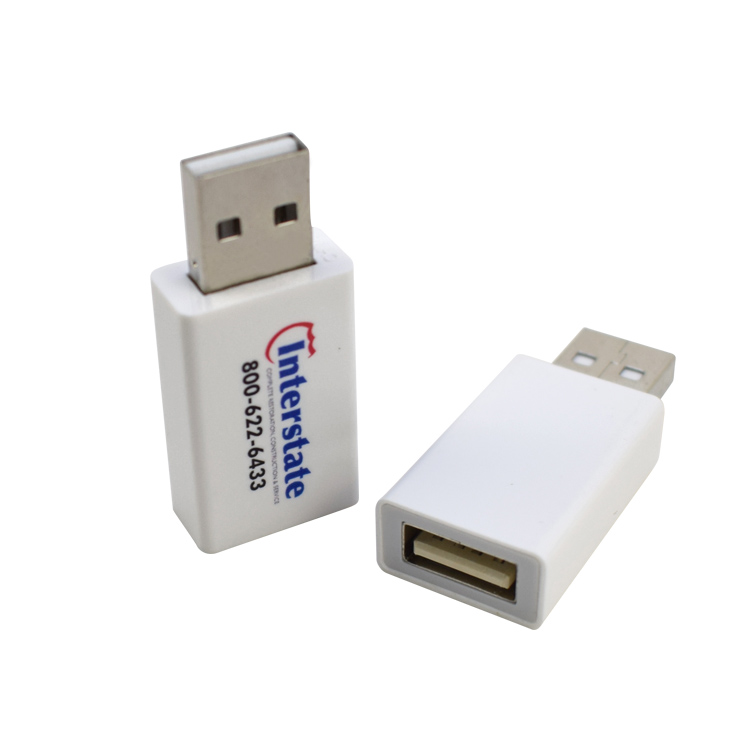 Smart charging USB plastic data blocker for Secure Hi-Speed Charging
