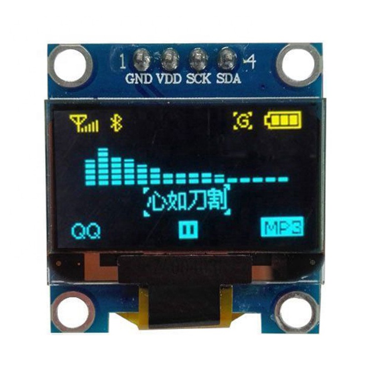 128x64 OLED 0,96 дюймов белый цветной модуль дисплея OLED с печатной платой IC SSD1306 с печатной платой
