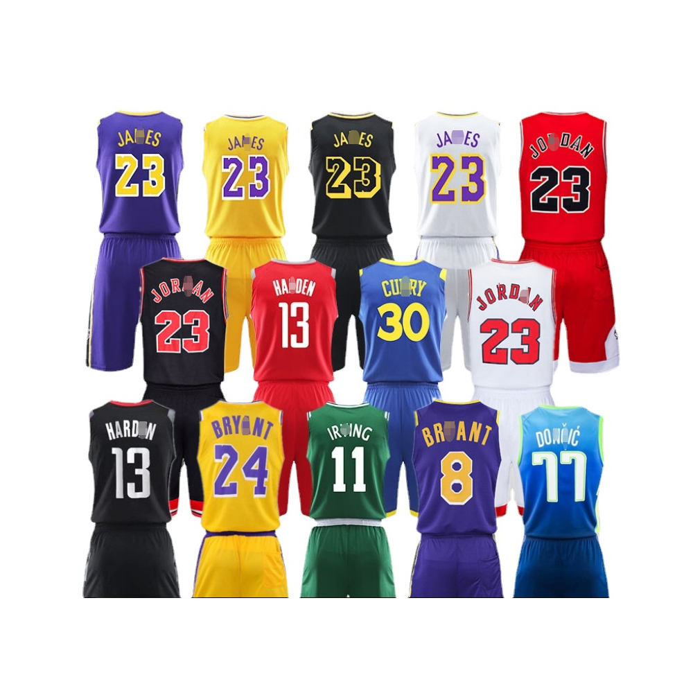 Спортивный костюм NBAANBA, баскетбольная майка с карри MJ23 Джеймс Кобе Уэйд Харден дончик Леонарда Ирвинга баксом, одежда на заказ