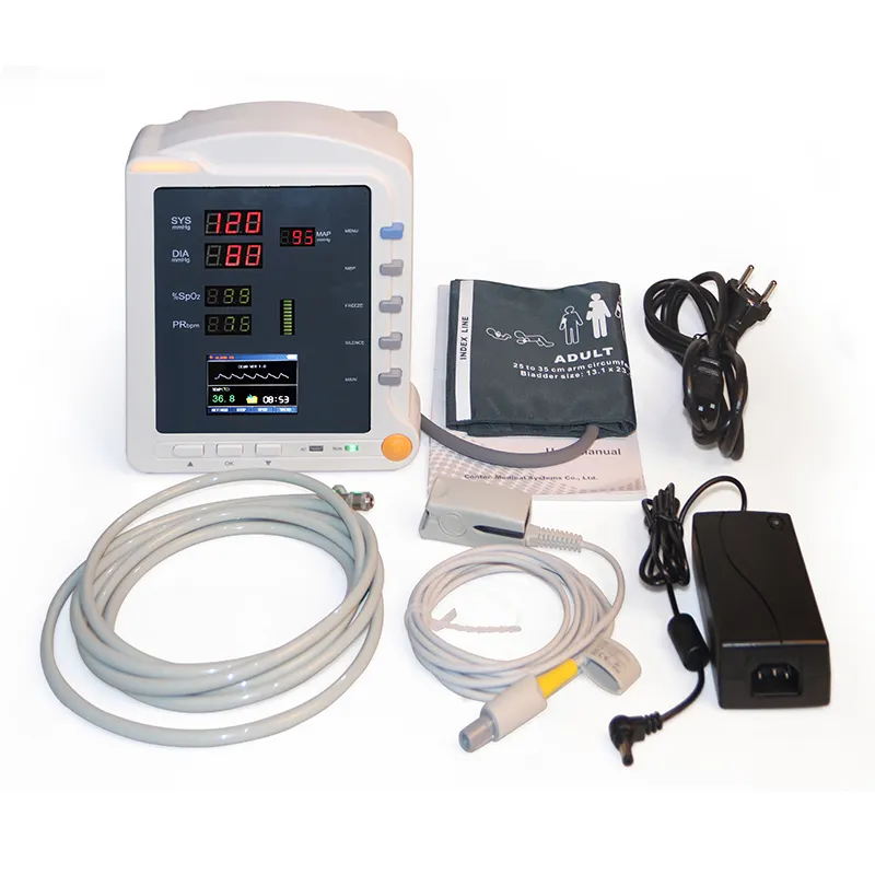 CONTEC CMS5100 Medical Portable vital signs monitor NIBP SPO2 Patient Monitor