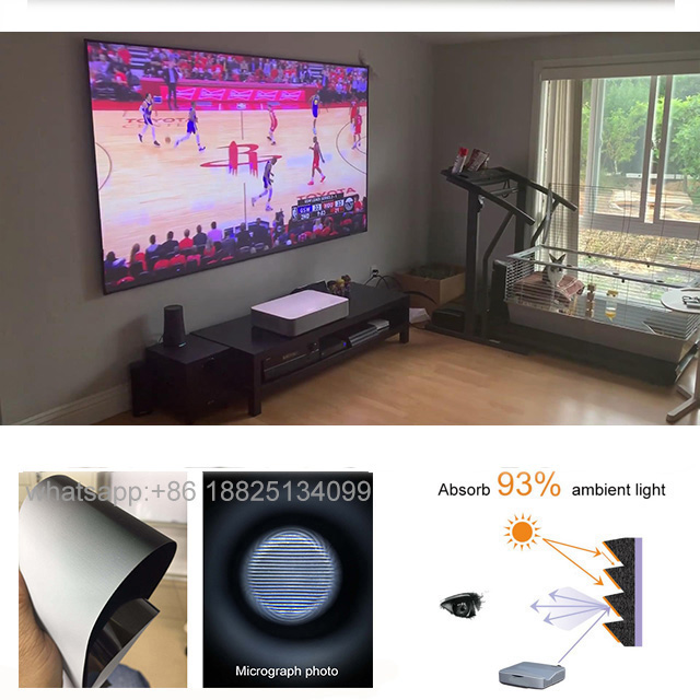 Vava 4k проектор на xyscreen ALR CLR PET прозрачная тонкая рамка Ультра короткий экран проектора