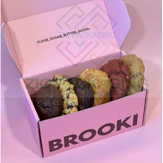 Custom Luxury Biscuit Gift Food Packaging Sweet Cookie Packaging Donut Paper Box