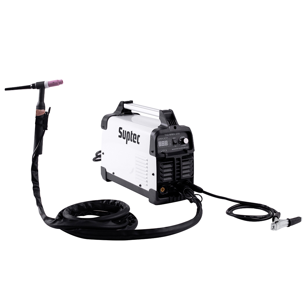 SUPTEC PRO TIG 180 SE 180amp DC TIG & MMA инверторный Сварочный аппарат с горелкой и проводами 230В TIG сварочный аппарат