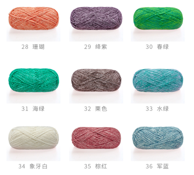 Charmkey Factory Wholesale High Quality Milk Cotton Blended Yarn For Crochet Baby knitting