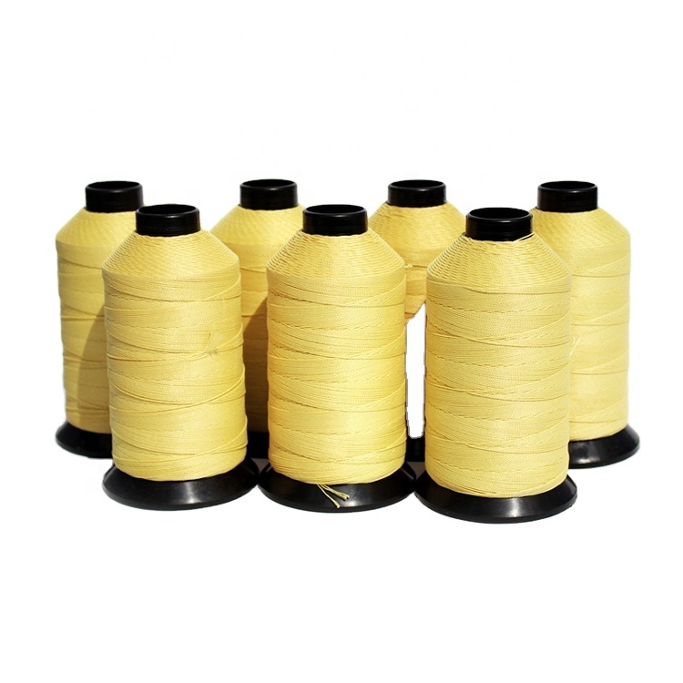 Thermal resistance para aramid continuous filament sewing thread