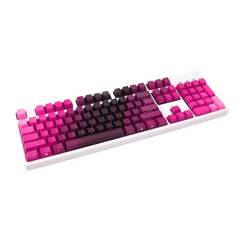 Набор колпачков для клавиш PBT Dip-dye Cherry MX Switch 108, OEM профиль для механической игровой клавиатуры с боковой печатью