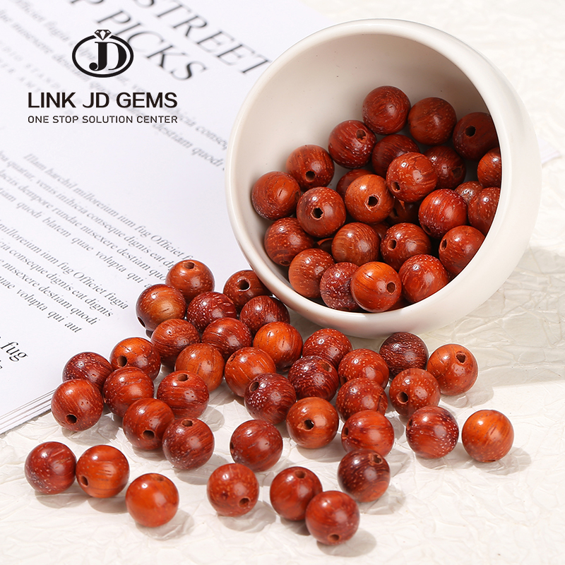 Rosewood Round Ball Spacer Beads 6-15mm Natural Wood Beads for Handmade Jewelry Making