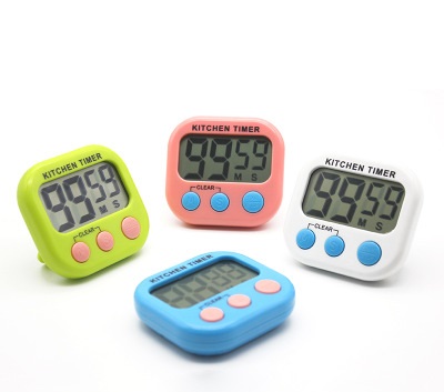 New Design Portable Big Digital Home Kitchen Solid Color Countup Countdown Timer Z0236-1
