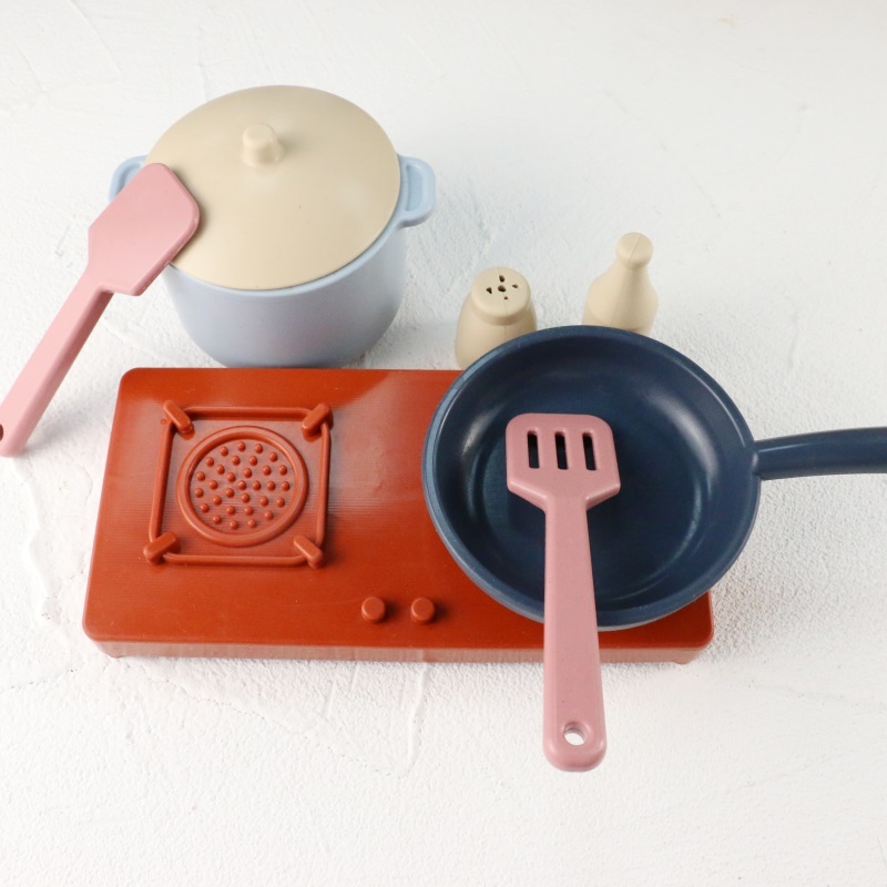 Factory New Arrival Pretend Play Set Big Size Kitchen Toys Montessori Education Custom Color Silicone Baby Silicone Kid Toy
