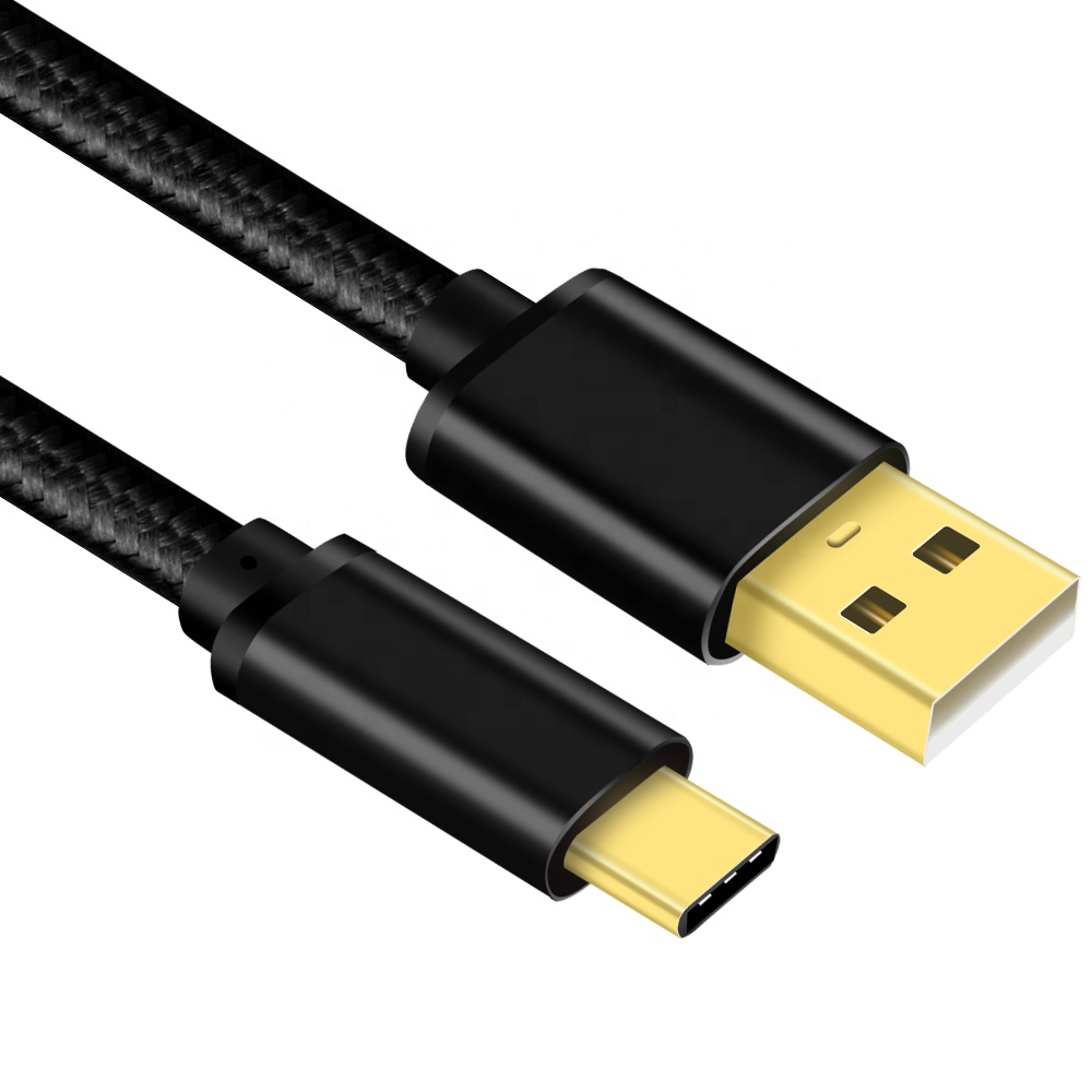 Высокое качество Позолоченные разъемы USB Тип C до USB 2.0A 480 Мбит/с скорость передачи данных синхронизации 3A кабель для быстродействующего зарядного устройства для телефонов на базе Android с Bluetooth