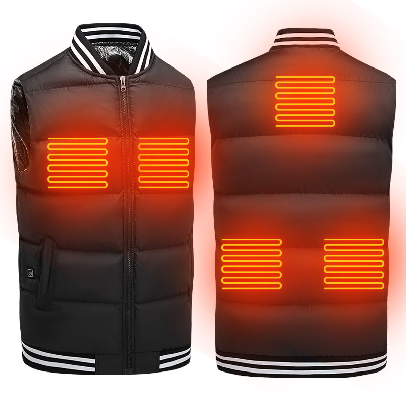 CE RoHS FCC PSE 3.7v 5v 7.4v 12v Electric Usb Rechargeable Battery Powered Motorcycle Hunting Heated Vest for Men Women