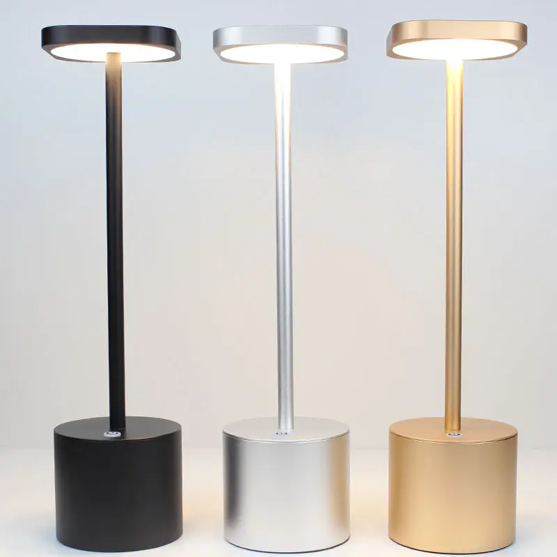 2020 hotel aluminium acrylic material led rechargeable lamp restaurant decorative table lamp