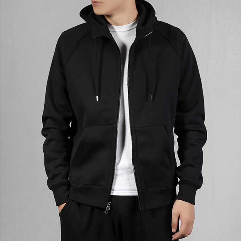 OEM casual men's Hoodie sweatshirts Jacket Custom full zip french terry hoodies coat