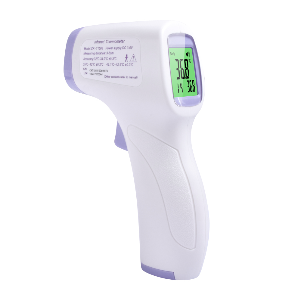 Digital medical grade infra-red forehead baby thermometer