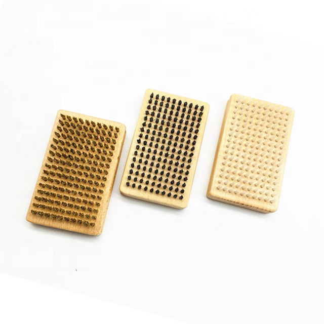 Factory Horsehair Brass Nylon Ski Wax Brushes