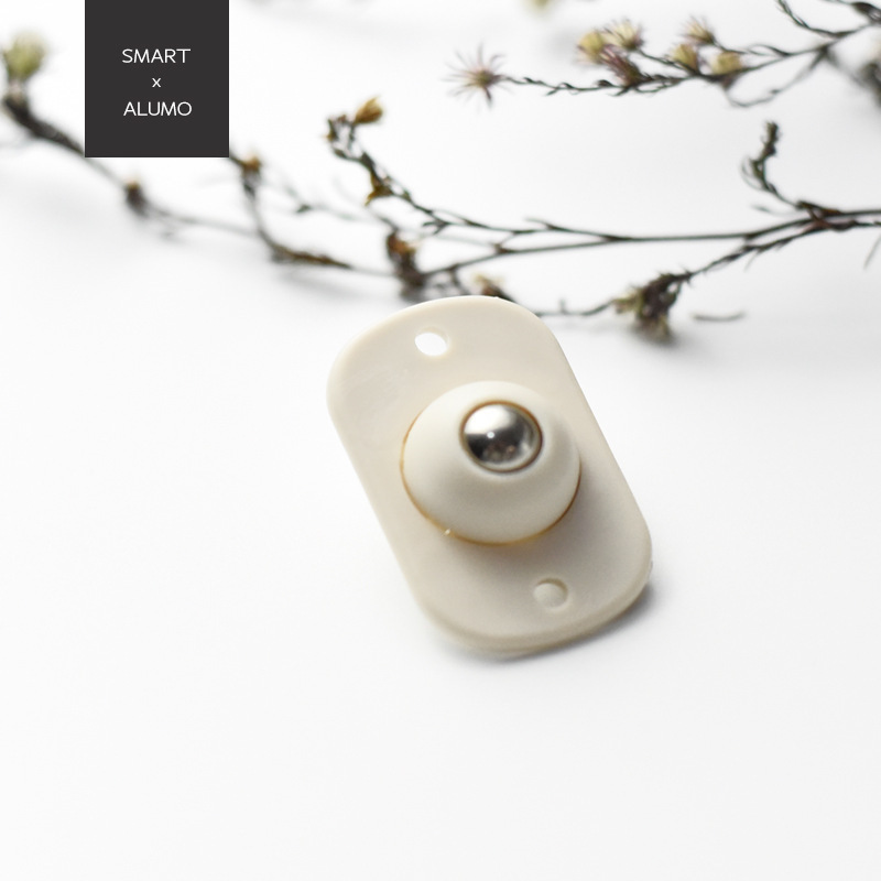 Stainless Steel Roller Wheels with Rubber Tread for Small Storage Boxes