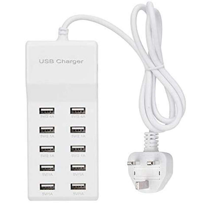 Заводская цена, хит, оптовая продажа, 5 В, 2 А, 10 USB портов, адаптер питания, розетка, зарядное устройство для мобильного телефона, планшета, США, ЕС, Великобритании, вилка