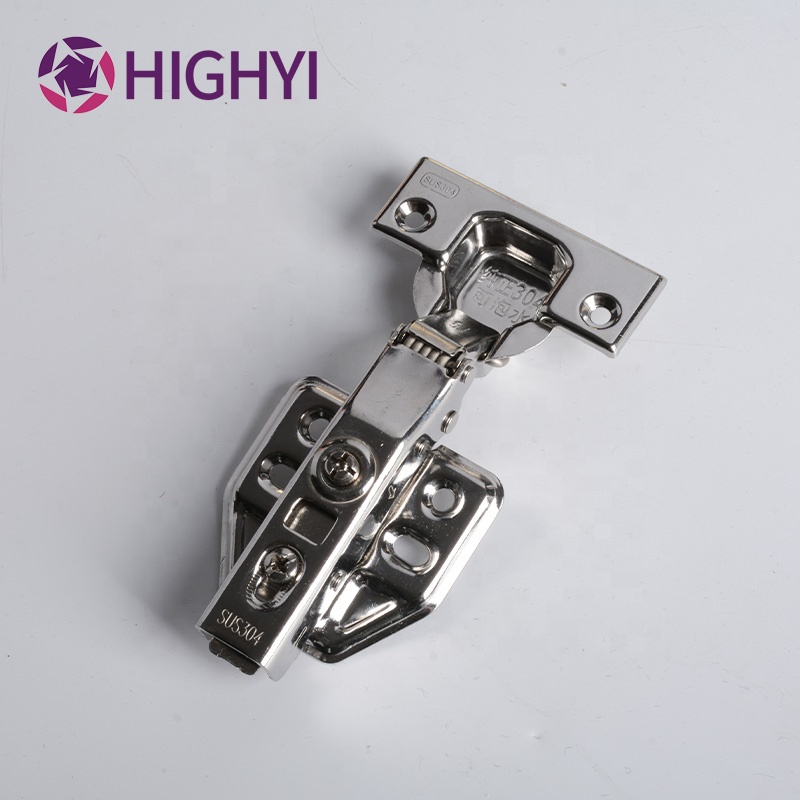 HIGHYI 35mm cup cabinet ss hydraulic hinges adjustable cupboard self closing hinge furniture stainless steel hinges 304