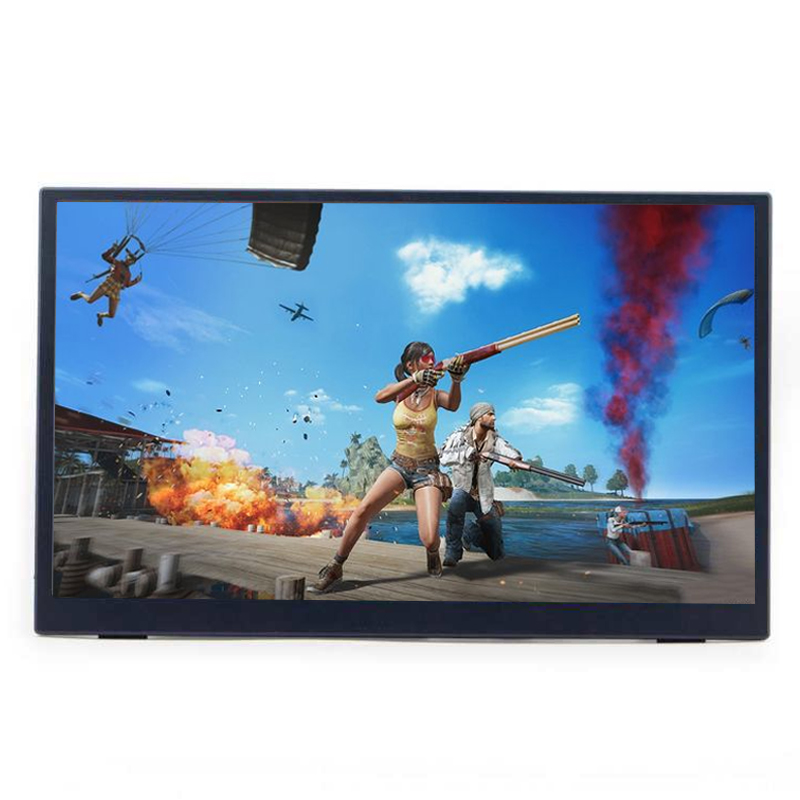 Игровой монитор 15,6 дюйма 1080P IPS HDR портативный монитор с двойным динамиком Type-C кожаный чехол для ноутбука ПК телефона PS4