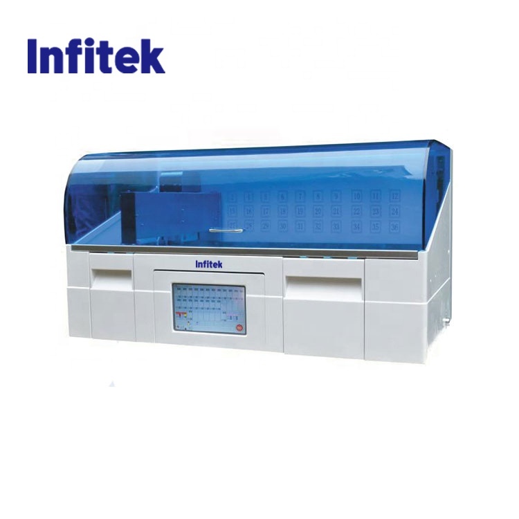 Infitek Fully Multifunctional Automated Histology Tissue Slide Stainer with 36 Station, Colorful Screen