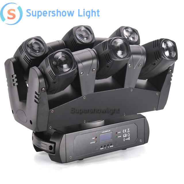 6*10 Вт RGBW 4 в 1 CREE светодиодный свет шесть головок светодиодный луч движущийся головной свет для сцены дискотеки диджея