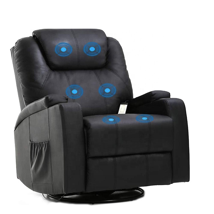 Home Power Sofa Pu Leather Comfortable Massage Swivel Electric Leather Lazy Boy Recliner Sofa Chair